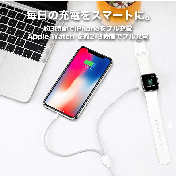 2in1充電ケーブル ライトニング アップルウォッチ Apple Watch 5 4 3 ワイヤレス充電器 Iphone 11 11pro Promax Xr Xs Xs Max X 8 Lightning ケーブル Cb 003 Vankyo正規代理店 Glock 通販 Yahoo ショッピング