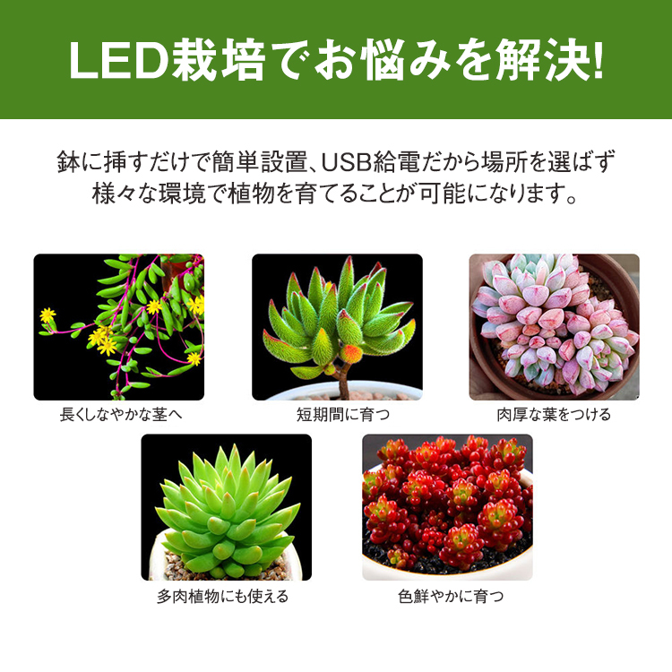 植物育成ライト,one,head,植物ライト,LED成長ライト,屋内植物,フルスペクトル,5V,USB,エンジェルリング,植物ライト,室内栽培,観葉植物,植物成長促進用ランプ,野菜,日照不足解消