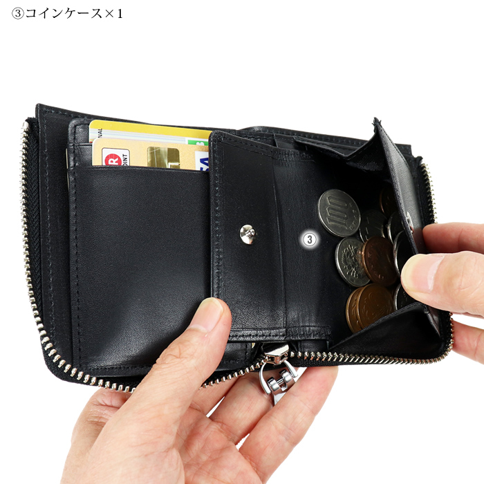 aniary 定価19800円 新品　ブラック　サイフ　アニアリ　定番 aniary アニアリ サイフ 二つ折り財布 Antique Leather