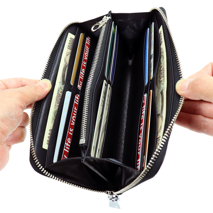 aniary（アニアリ） 長財布 革 ラウンドファスナー長財布 さいふ