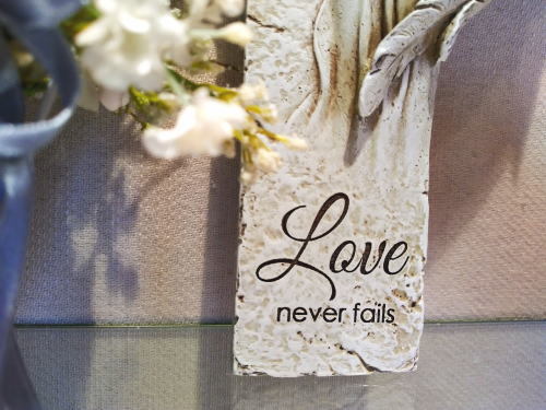 ガーデン 十字架 天使 壁掛け エンジェル w/ハート : グロリアス