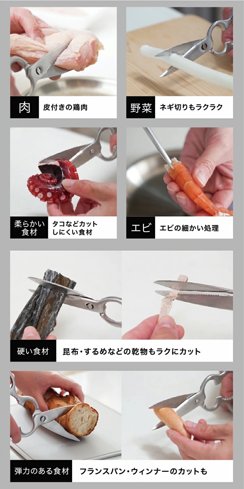キッチンバサミ 分解 食洗機対応 左利きOK キッチン はさみ オールステンレス  敬老の日 | ブランド登録なし | 08