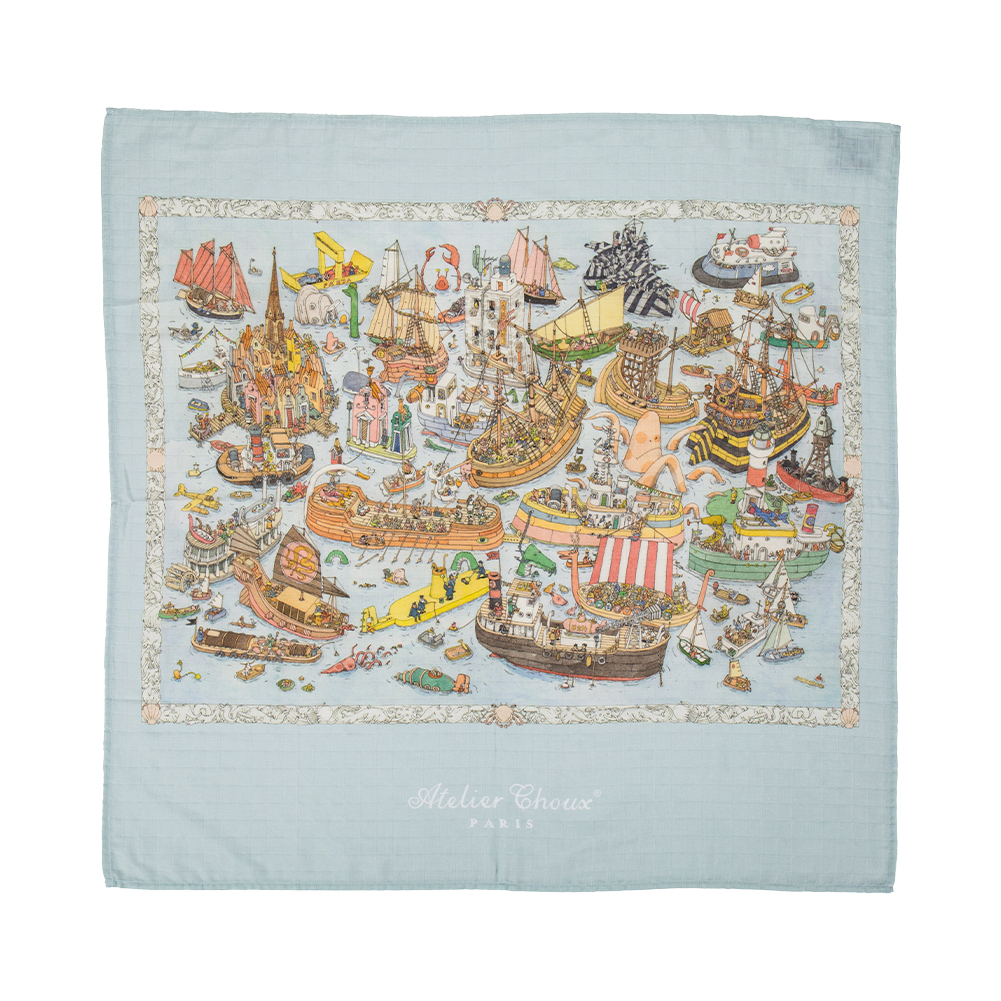 【並行輸入品】 アトリエシュー Atelier Choux おくるみ ベビー ブランケット 毛布 カレ Carre CA-CQの画像