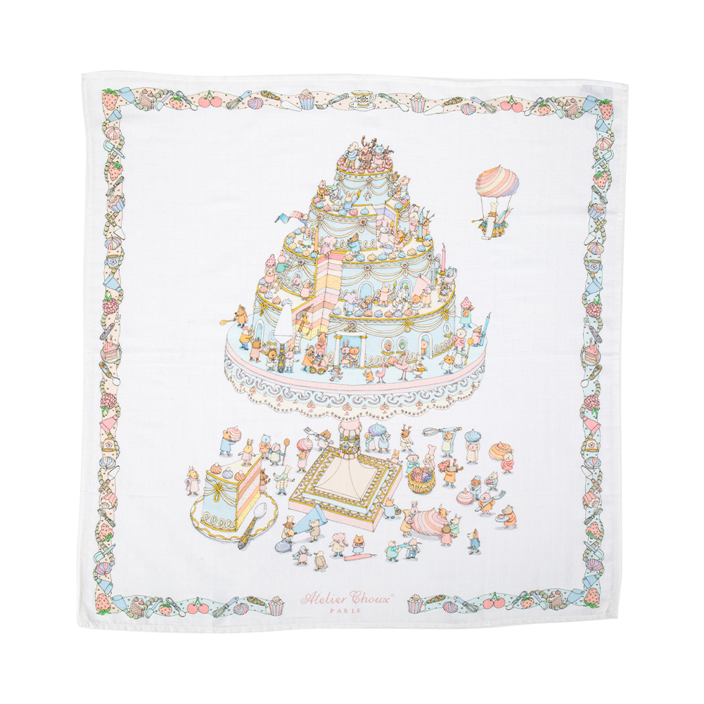 【並行輸入品】 アトリエシュー Atelier Choux おくるみ ベビー ブランケット 毛布 カレ Carre CA-CQの画像