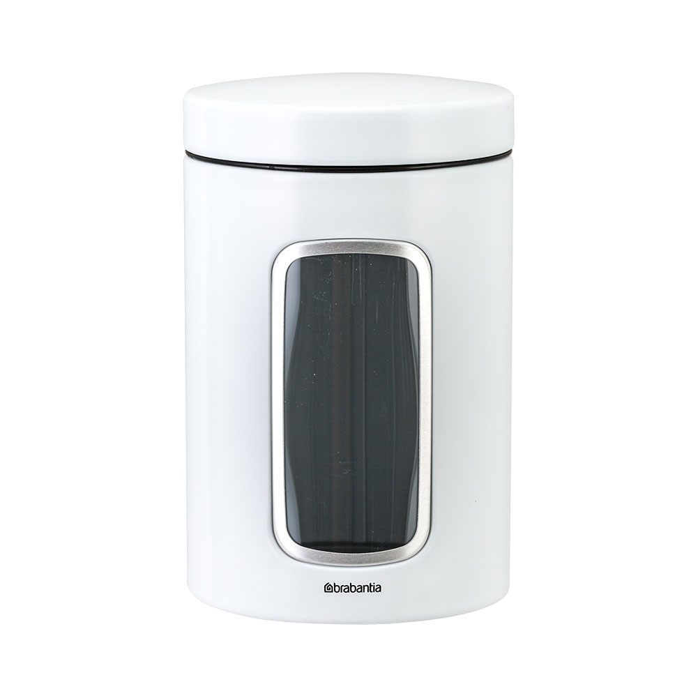 【並行輸入品】 ブラバンシア Brabantia フードストレージ ウィンドウ キャニスター 1.4L ホワイト Food Strage 保存 | brabantia | 01