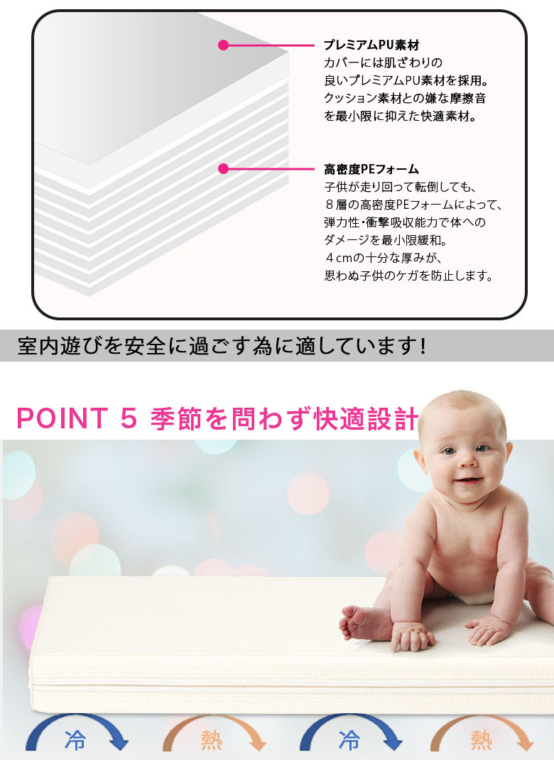 Caraz カラズ Carazマット プレイマット 2枚セット ベビーマット
