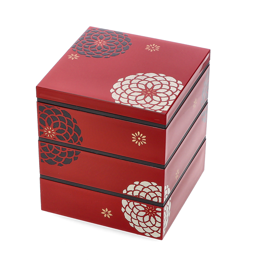 HAKOYA 連休中も休まず配送 HAKOYA 15.0角 三段重 2280ml 百華 重箱 百