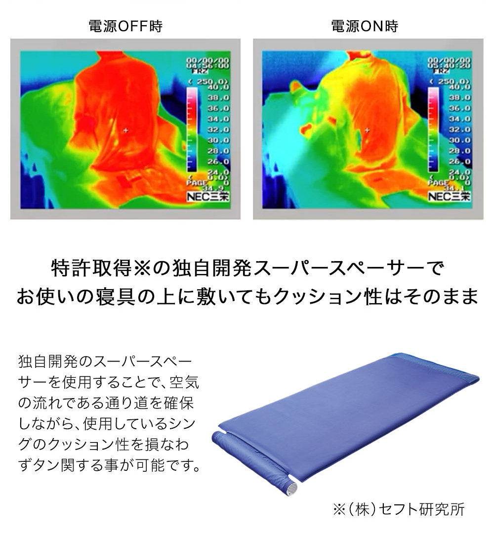 空調服 TM 接触冷感シーツ付き 空調ベッド（R） 風眠 空調服（R