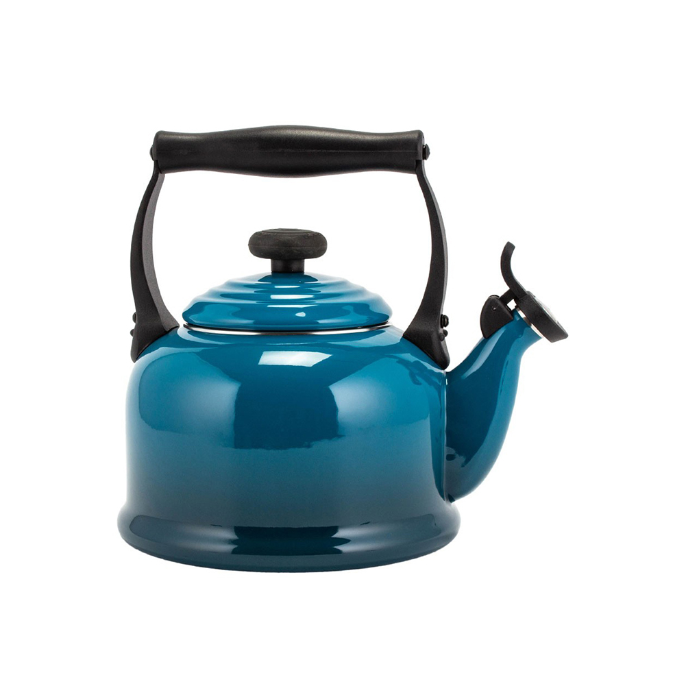 le creuset kettle blue