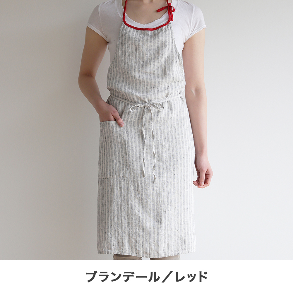 リーノエリーナ エプロン　ホワイト Lino e Lina Manon マノン エプロン ブラン ホワイト 白 リネン