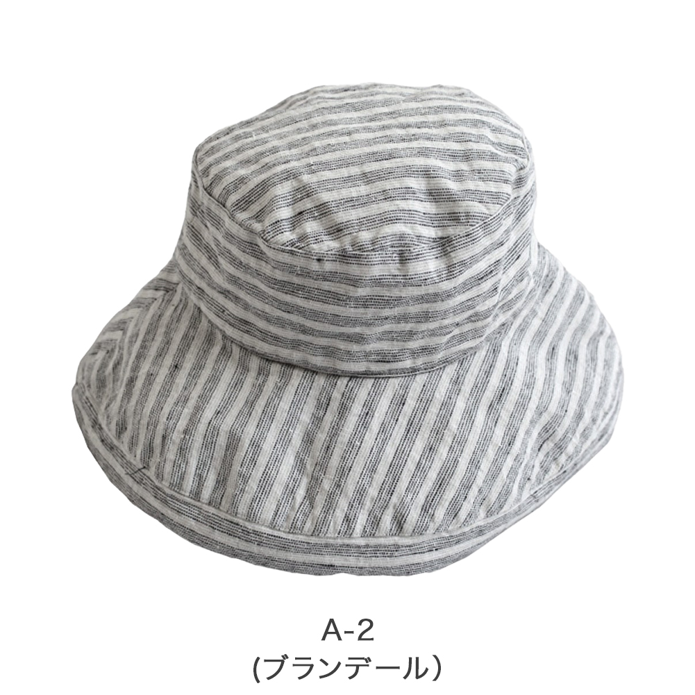 正規販売店 リーノエリーナ ハット マノン Lino e Lina リネン 帽子 ハット 麻100% サイズ調節紐付きの画像