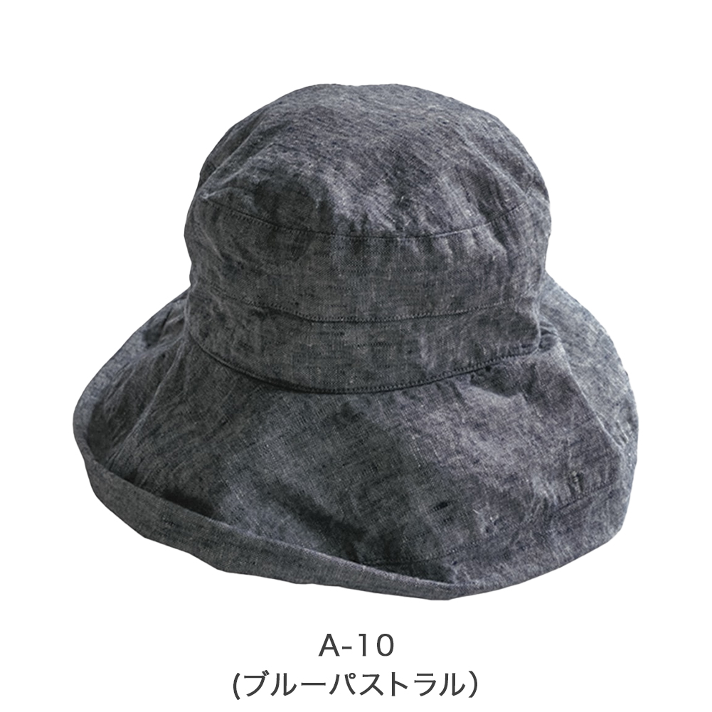 正規販売店 リーノエリーナ ハット マノン Lino e Lina リネン 帽子 ハット 麻100% サイズ調節紐付きの画像