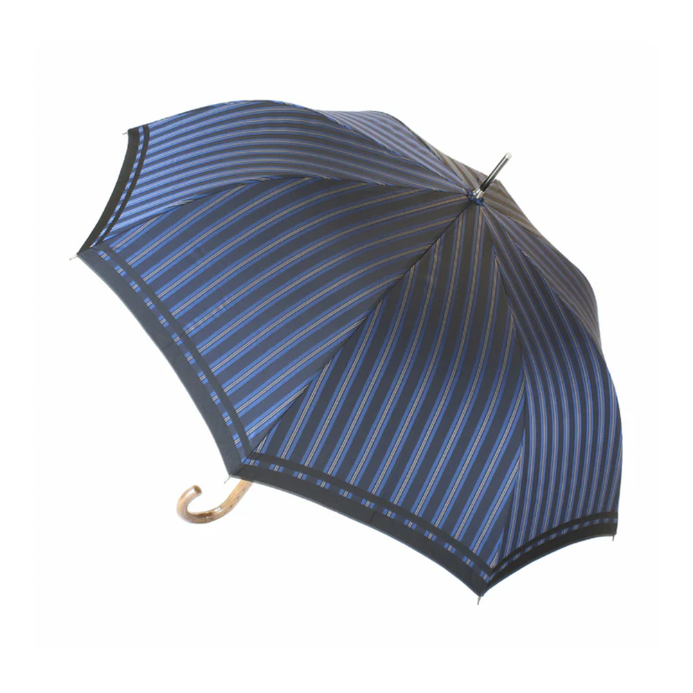 槙田商店 Tie Plain×Stripe 長傘 雨傘 日傘 晴雨兼用 メンズ UVカット