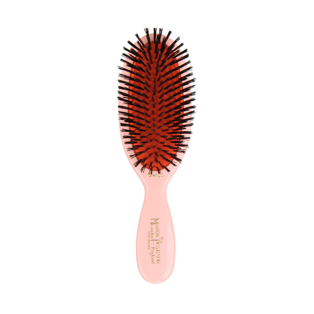 【並行輸入品】 メイソンピアソン チャイルドブリッスル ダークルビー 猪毛ブラシ CB4 Mason Pearson Plastic Backed Hairbrushes Chil | MASON PEARSON | 04