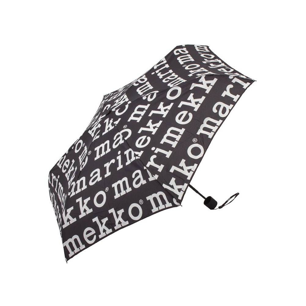 新品◎マリメッコmarimekko 折りたたみ傘 コンパクト ロゴプリント マリメッコ Marimekko 折りたたみ傘 コンパクト 傘 ウニッコ