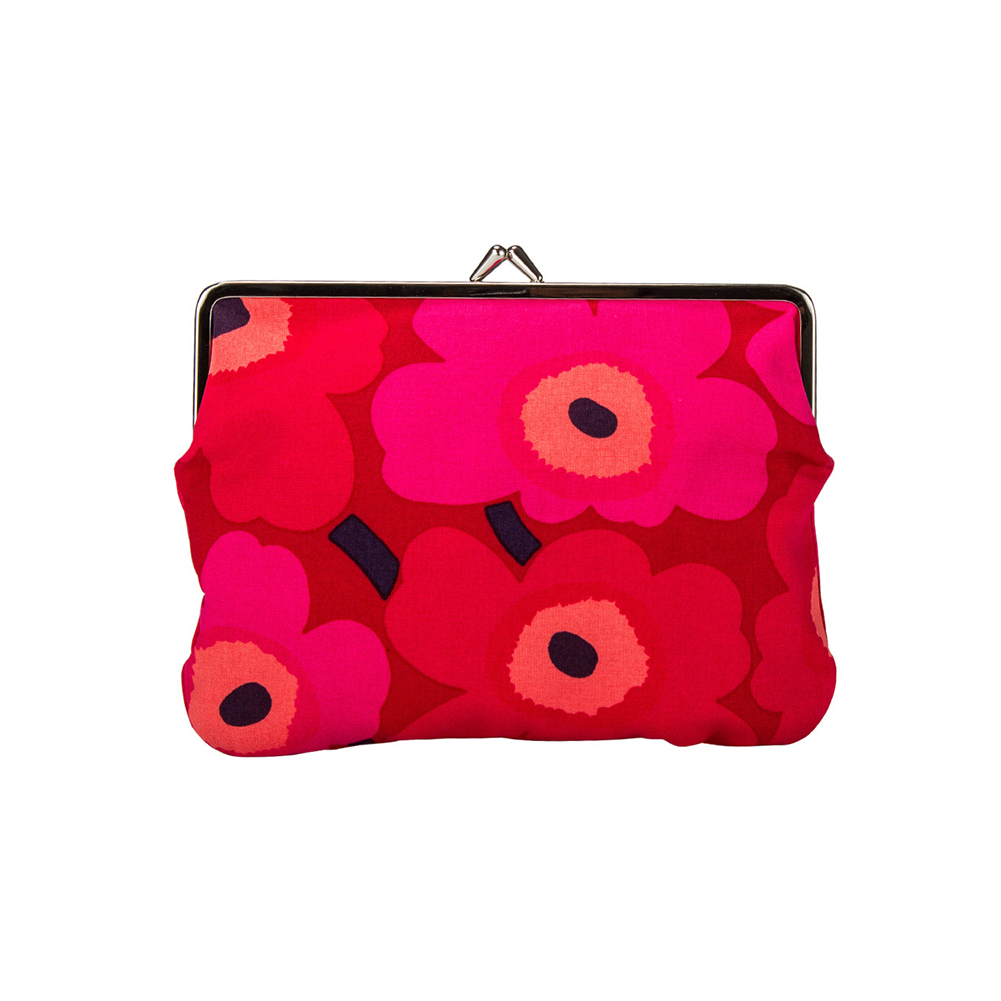 マリメッコ Marimekko がま口 ポーチ 小物入れ ミニ ウニッコ 花柄 かわいい 北欧 化粧ポーチ 財布