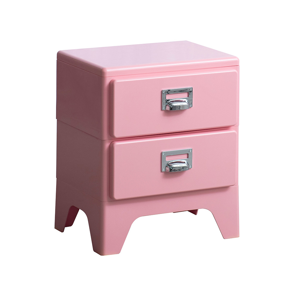 多段チェスト Cran クラン 2段 引き出し 棚 サイドキャビネット 収納棚 衣類 小物 収納家具 スリムの画像
