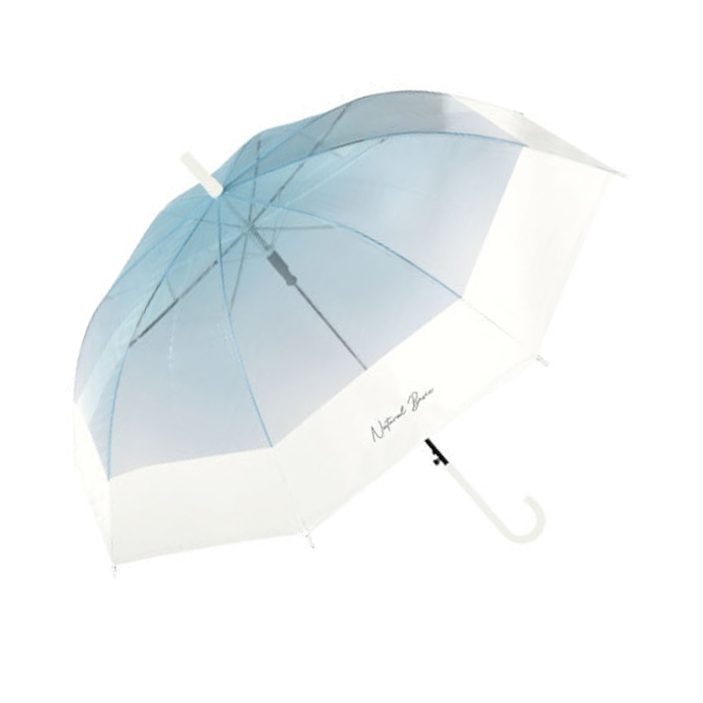 NaturalBasic 傘 雨傘 長傘 ビニール傘 グラデーションバイカラー