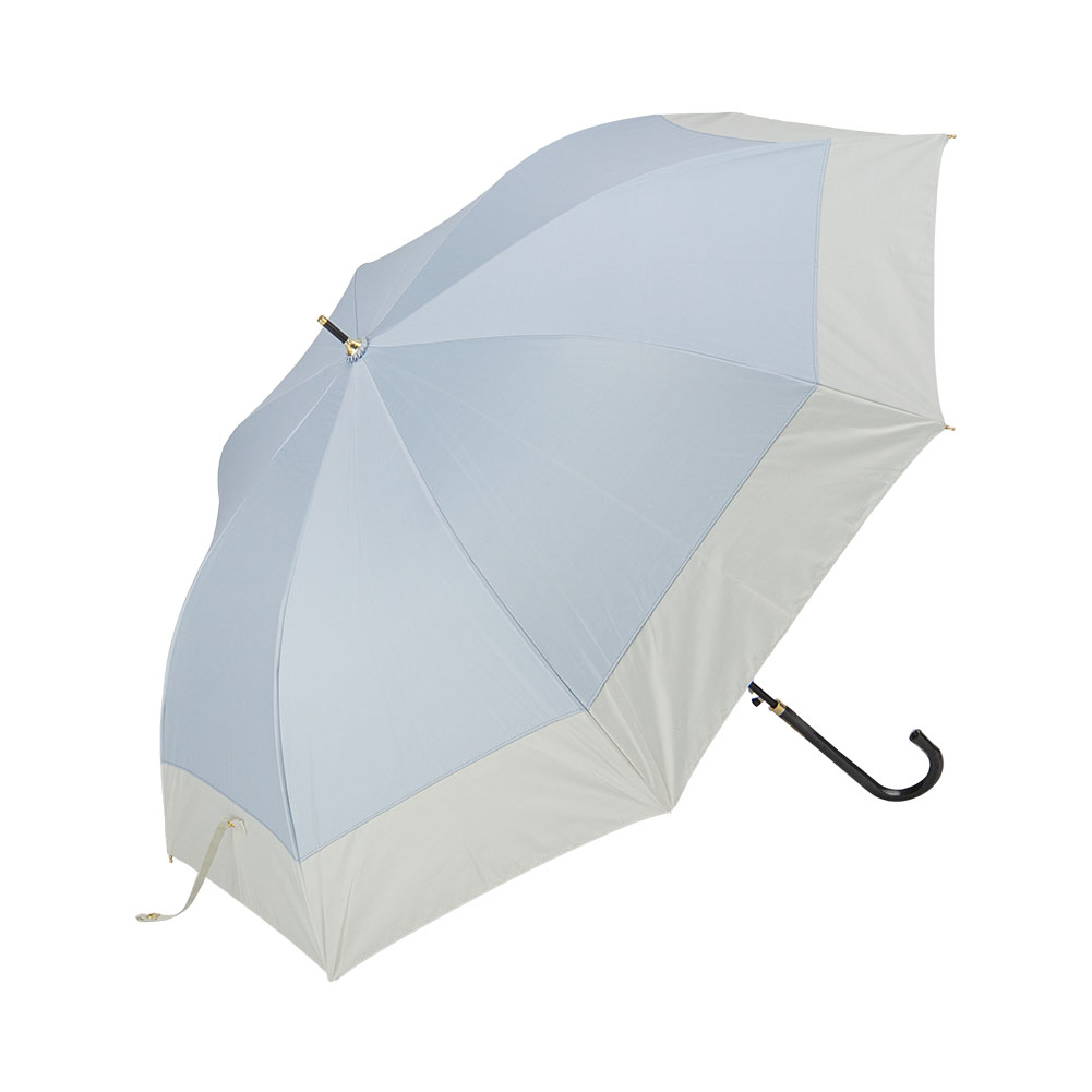 Parasol 日傘 完全遮光 長傘 晴雨兼用 レディース 2トーンバイ