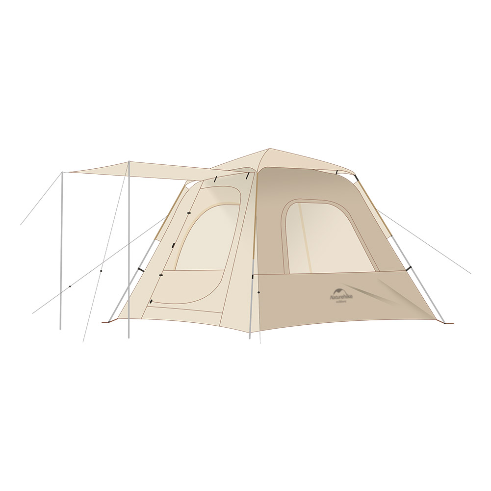 ネイチャーハイク Naturehike テント 3人用 ポップアップ型 NH21ZP010 キャンプ アウトドア 簡単 設営｜glv｜03