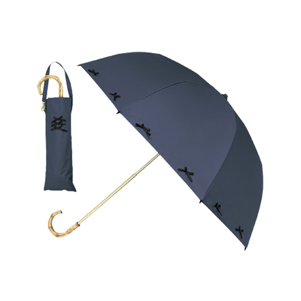 日傘 雨傘 リボン傘 完全遮光 折りたたみ 晴雨兼用 熱中症対策 ピンクトリック pinktrick...