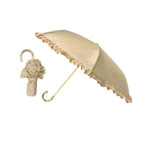 GW中もあすつく配送 日傘 雨傘 完全遮光 まるい3段 折りたたみ 晴雨兼用 遮熱 熱中症 フリル ...