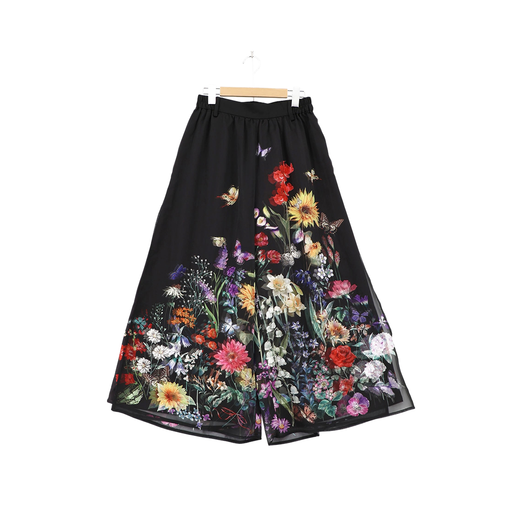 ScoLar（スカラー） 連休中も休まず配送 花柄シフォン×花柄生地 3D風