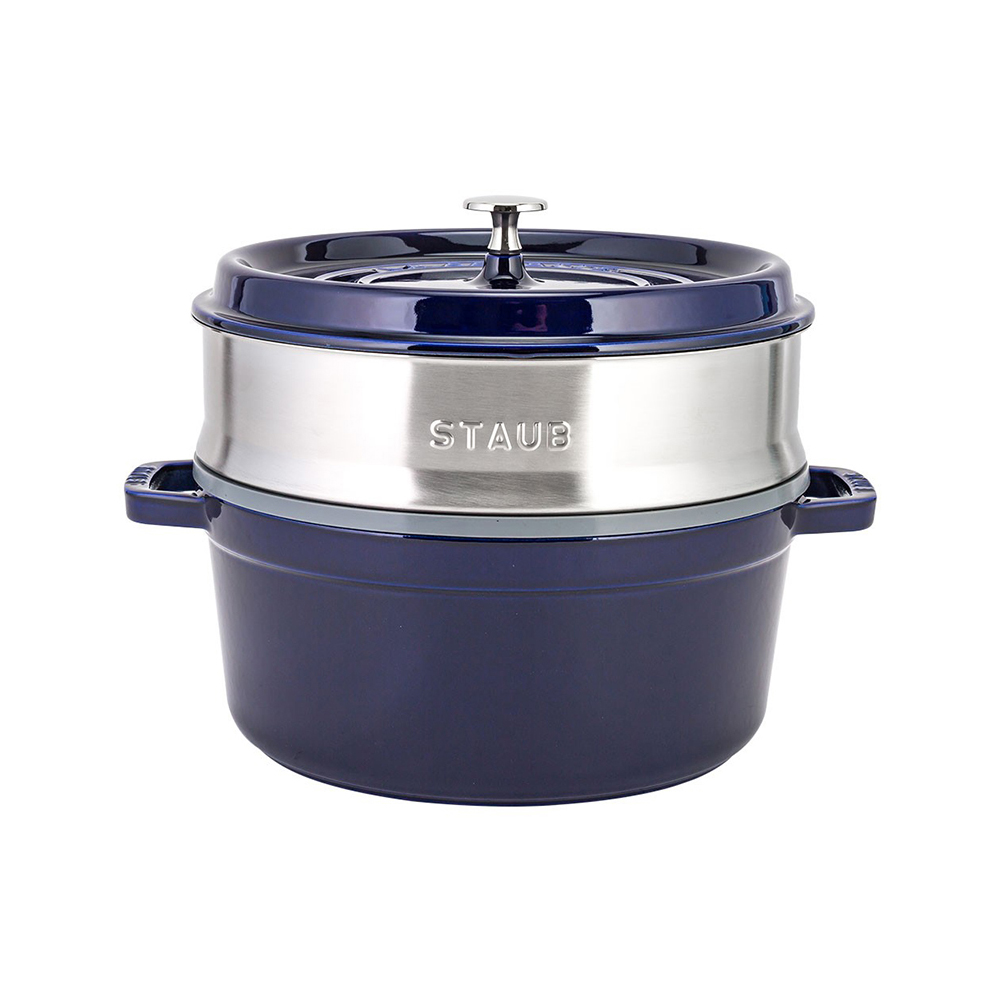 ストウブ 鍋 Staub ココットラウンド / スチーマーセット ラウンド 26cm ホーロー鍋 蒸し器｜glv｜02