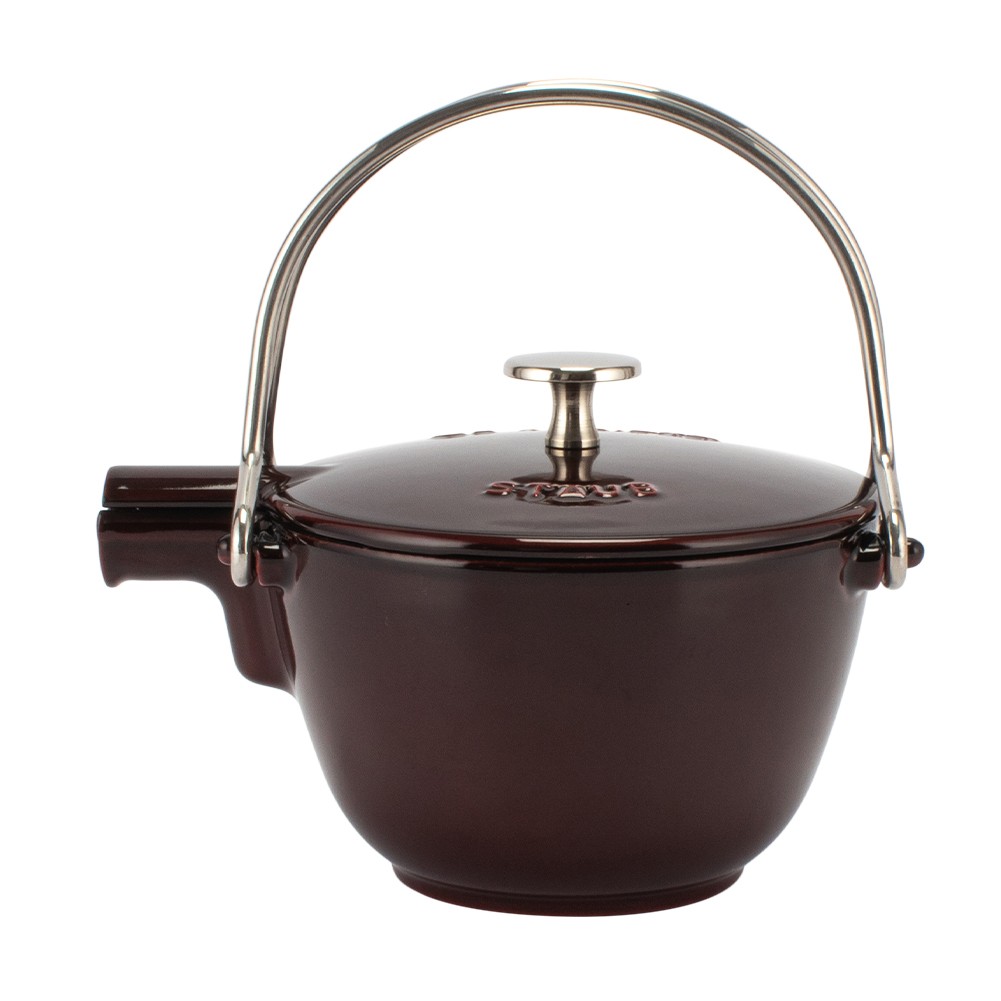 ストウブ Staub ラウンド ティーポット 16.5cm 茶こし付き ホーロー やかん IH対応 ポット ケトル