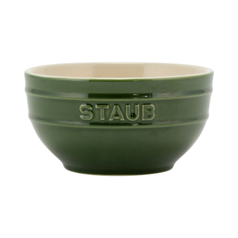 未使用 STAUB ストウブ セラミック ラウンド ボウル 14cm 緑 4個 Staub（ストウブ） 【並行輸入品】 ラウンドボウル セラミック 14cm