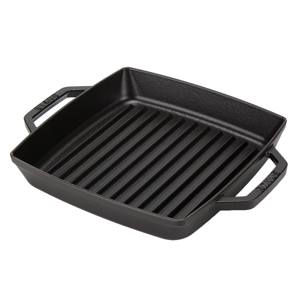 STAUB 鋳鉄 グリルパン 正方形２３センチ角 ストウブ Staub ピュアグリル スクエアグリルパン23cm Grill