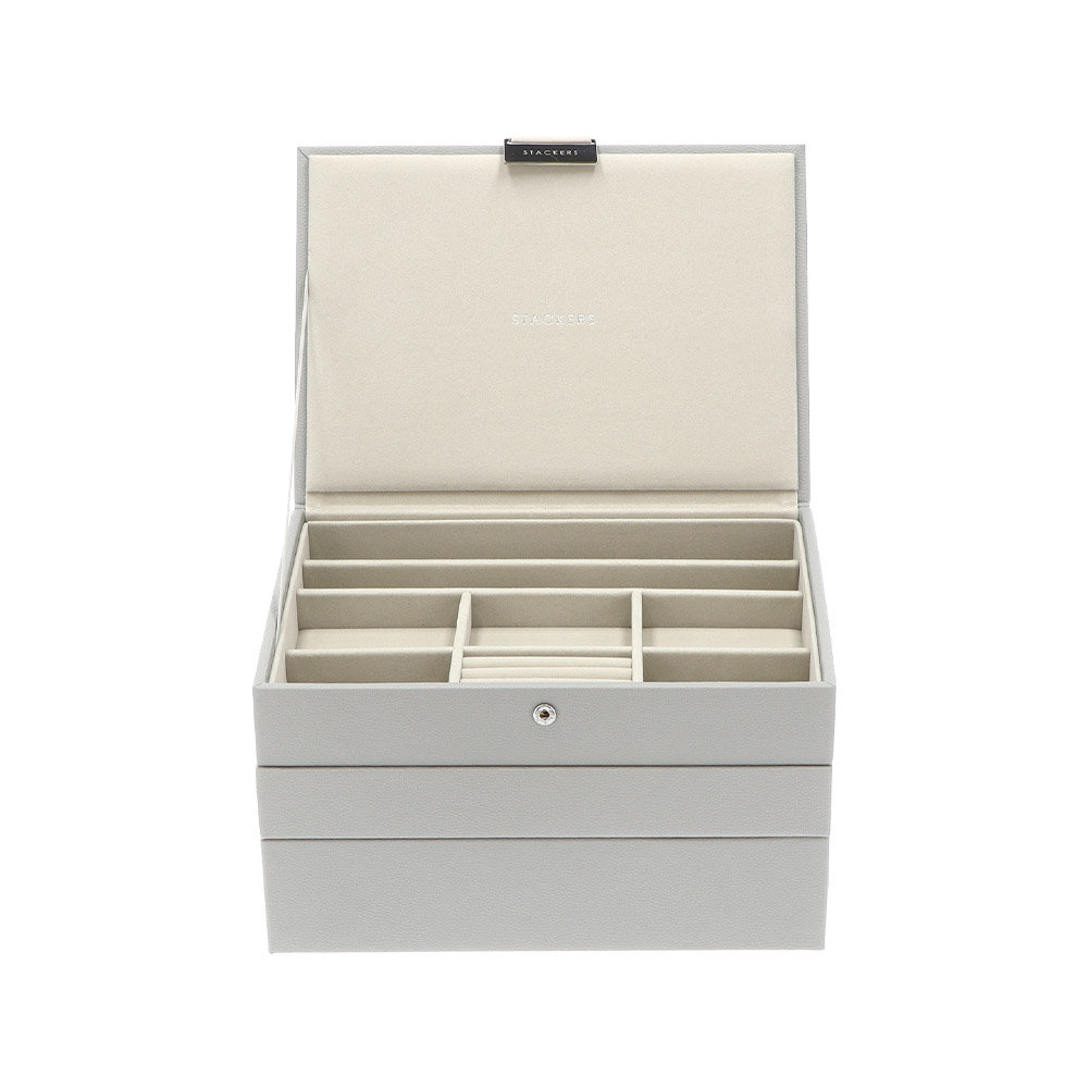 ゆ*。様 【未使用】 STACKERS LONDON 高級ジュエリーボックス 3 STACKERS LONDON スタッカーズロンドン ジュエリーボックス 3段セット