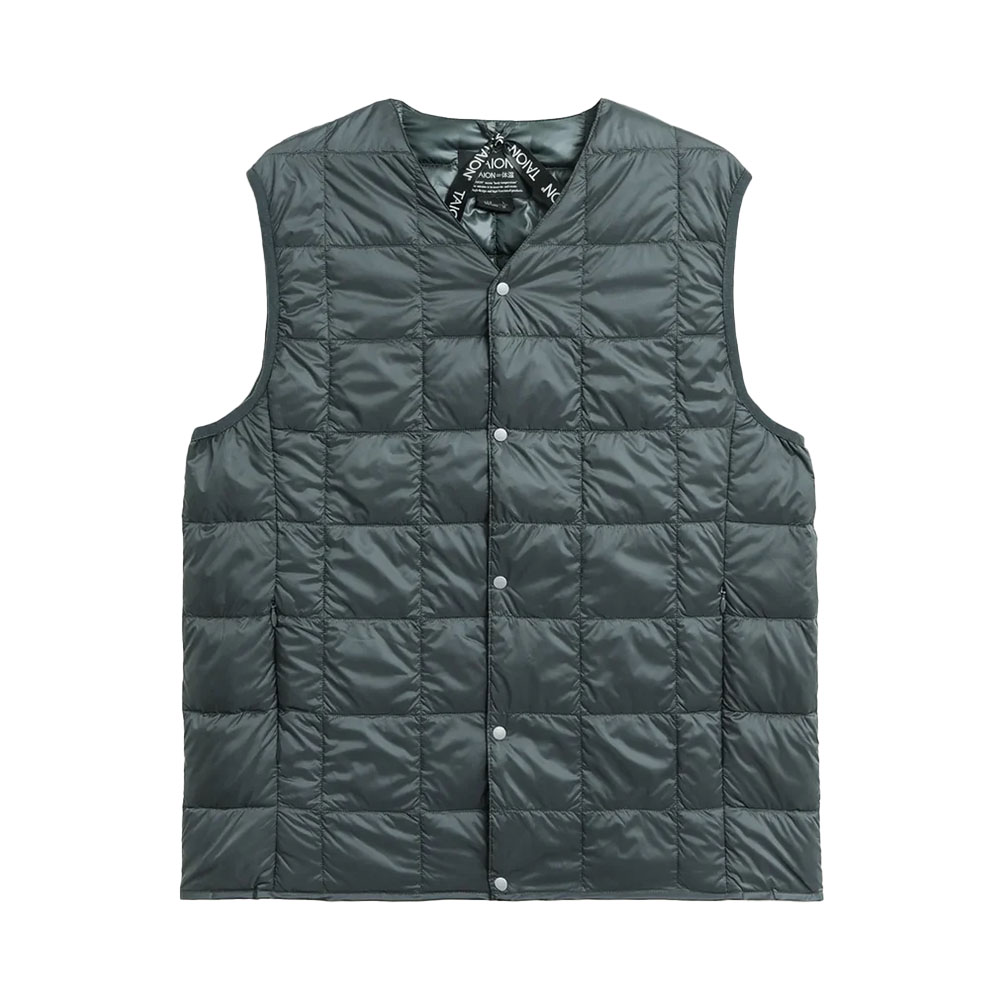 TAION（タイオン） ベーシック Vネックボタン インナーダウンベスト