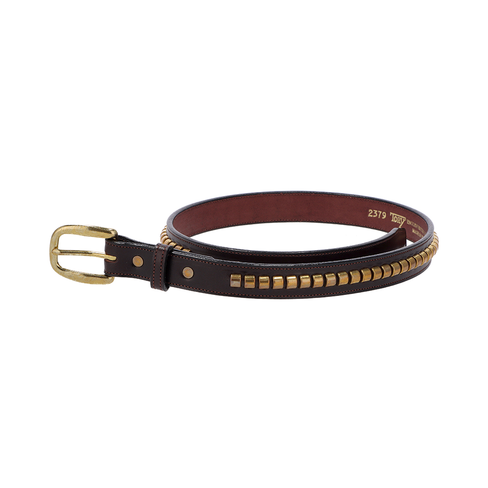 TORY LEATHER トリーレザー Clincher Belt Studded 1インチ