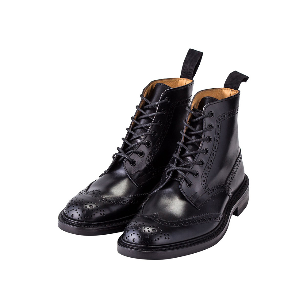 GW中もあすつく配送 トリッカーズ Tricker's カントリーブーツ ダイナイトソール ウィングチップ 5634 メンズ ブーツ ブローグシューズ  レザー 本革