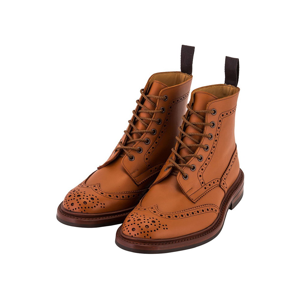 トリッカーズ Tricker's カントリーブーツ ダイナイトソール ウィングチップ 5634 メンズ ブーツ ブローグシューズ レザー 本革