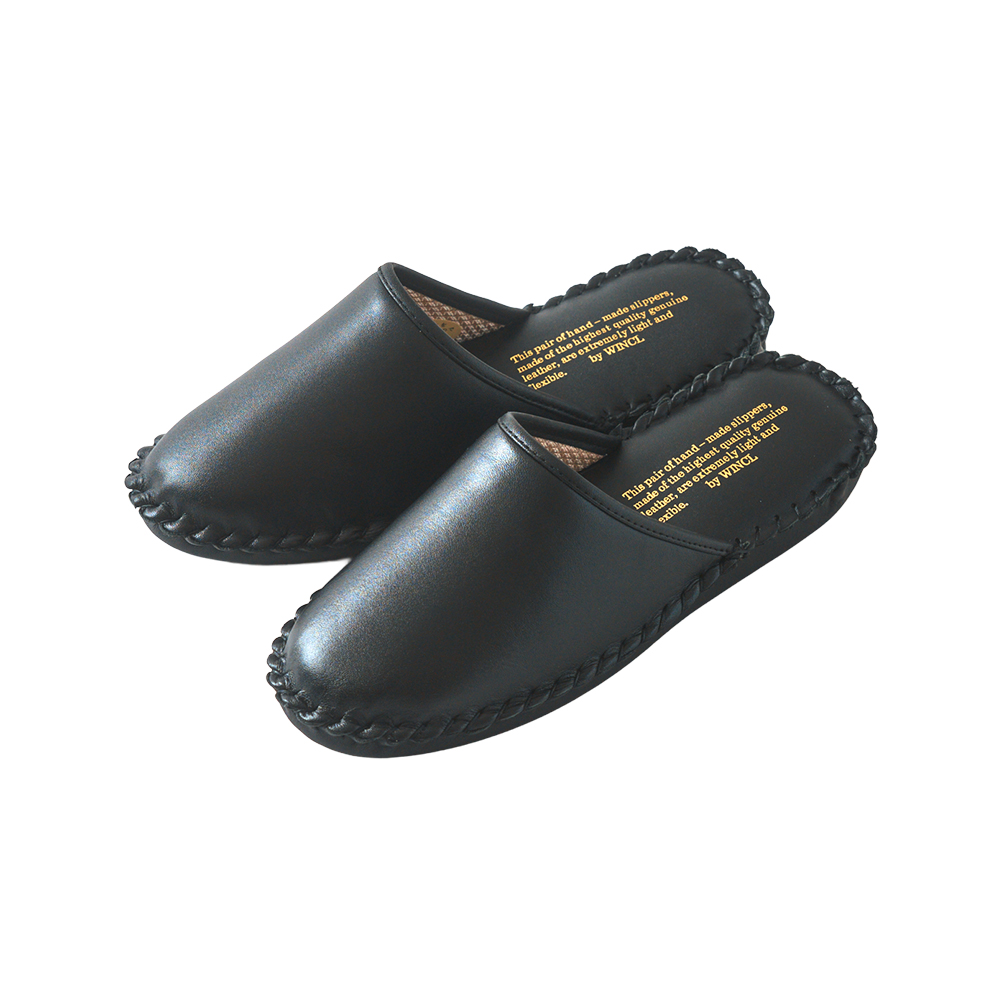 ウィンクル WINCL レザースリッパ Leather Slippers 22.5〜27.5cm 本革