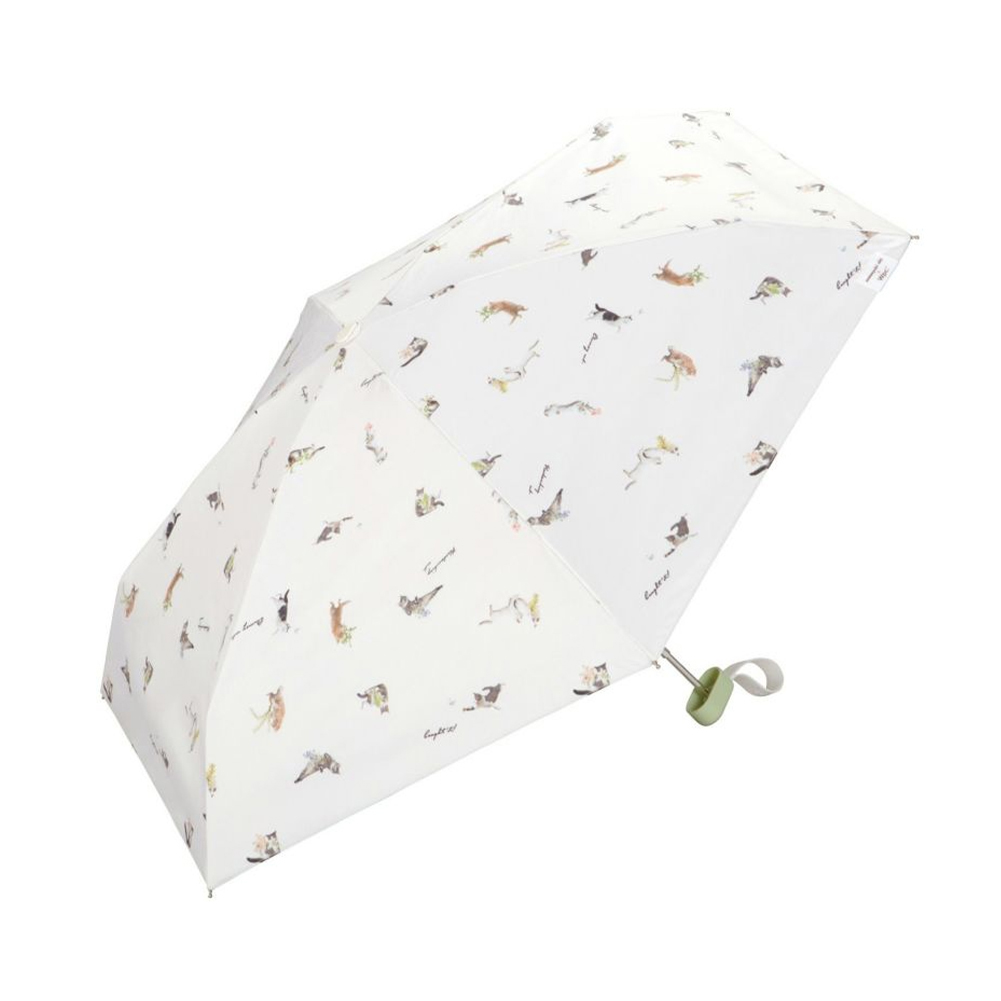 Wpc. 折りたたみ日傘 雨傘 沖昌之×Wpc. 遮光アンブレにゃん Wpc. 折り畳み傘 晴雨兼用 完全遮光 猫 Wpc | Wpc. | 01