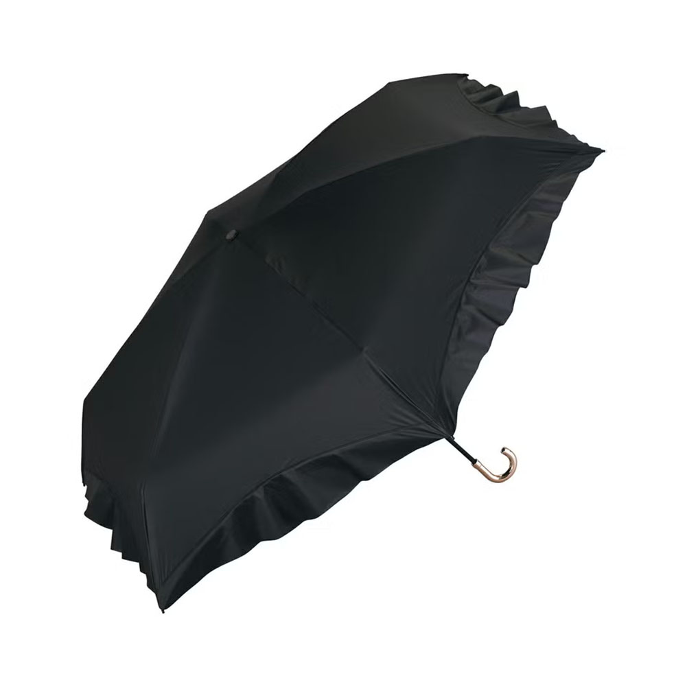 Wpc. ダブリュピーシー 折りたたみ傘 遮光コンパクトフリル ミニ 雨晴