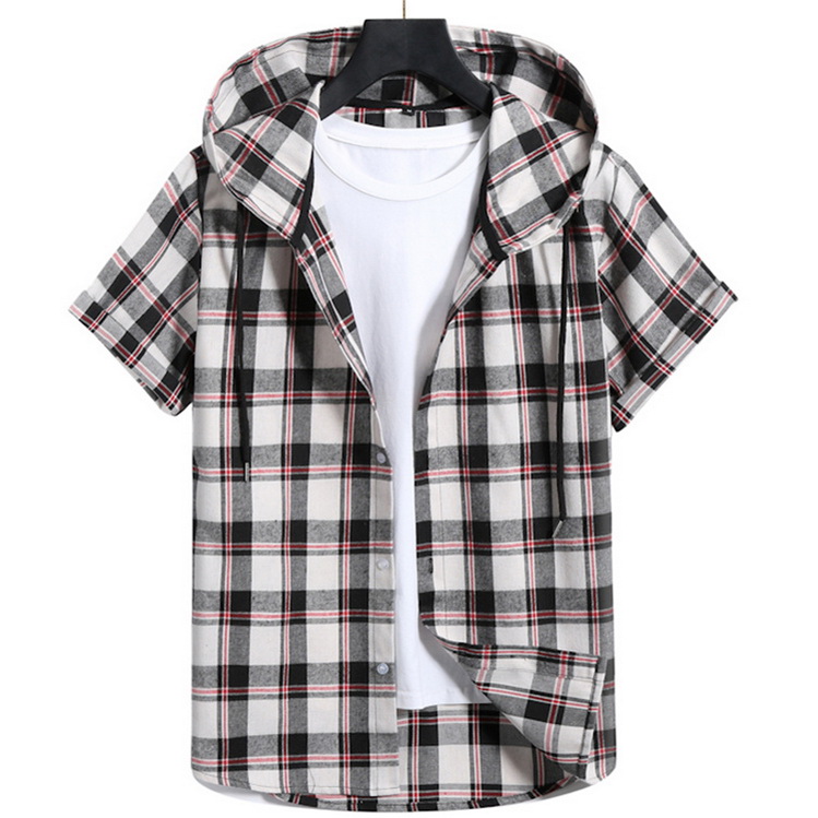 サマー半袖シャツ メンズ ボタンダウン ストライプ カッターシャツ カジュアルシャツ セール