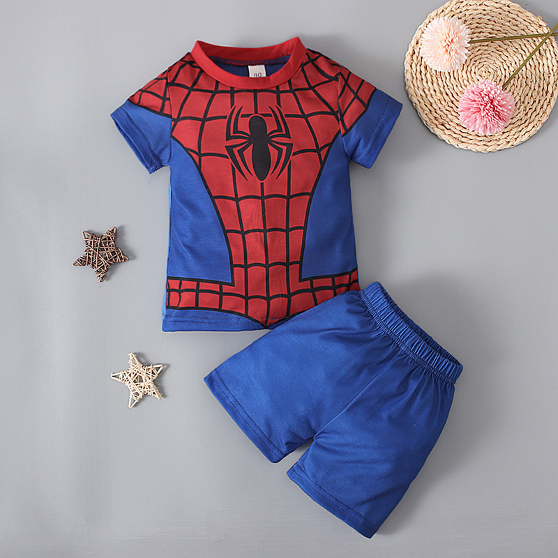 半袖 アベンジャーズ 風 アイアンマン スパイダーマン 子供 子ども用