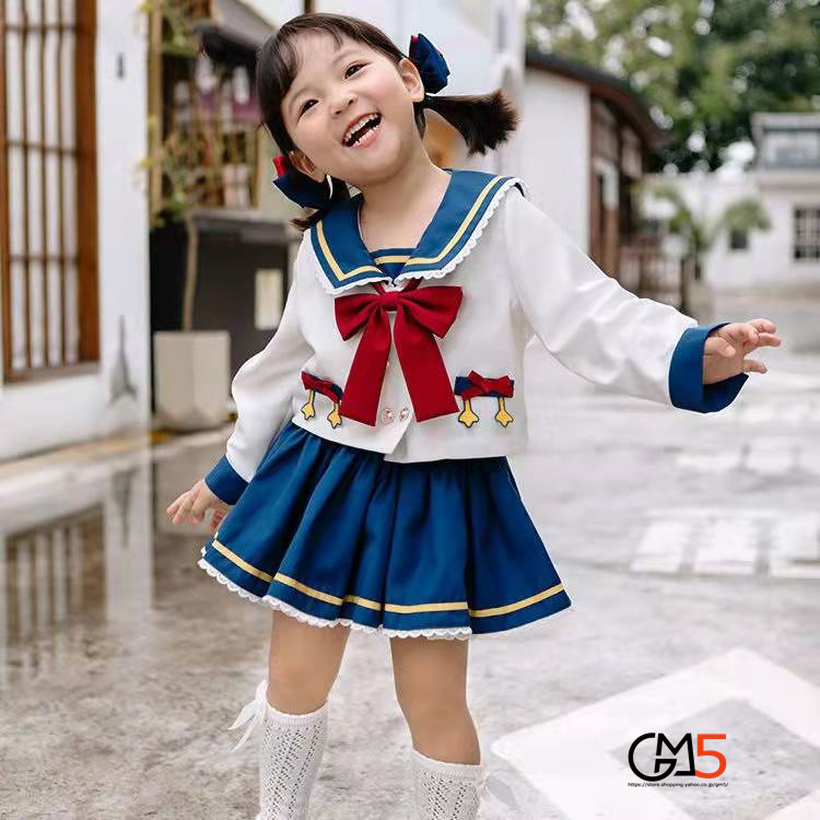 子供3点セット 80-130cm 女の子 スカート ブラウス リボン コスプレ服