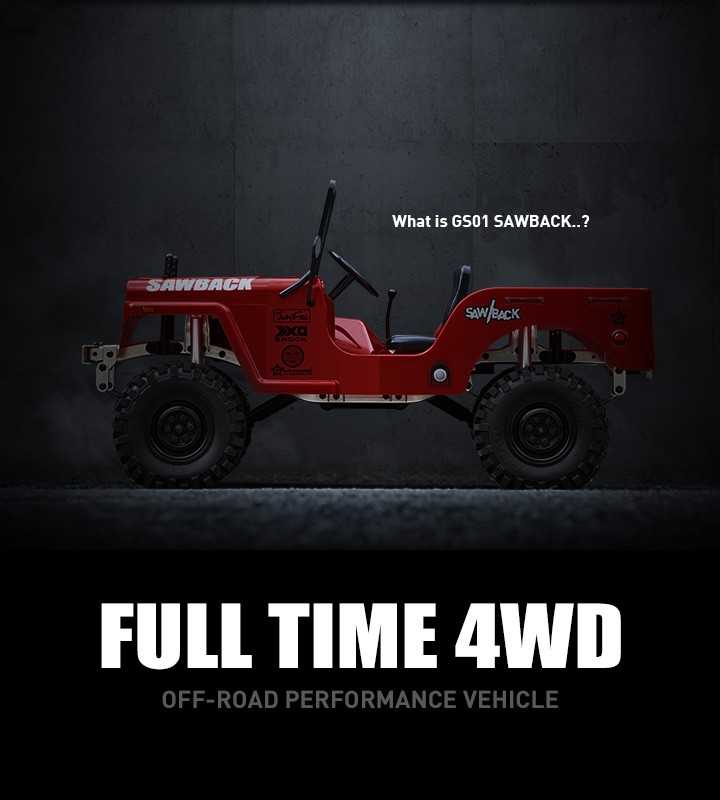 ラジコンカー オフロード SAWBACK Gmade ジーメイド GS01 GM52000 4WD