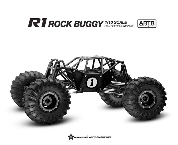 ラジコンカー クローラー オフロード Gmade Crawler ARTR R1 Rock Buggy Black ver GM51004  【製造終了品】