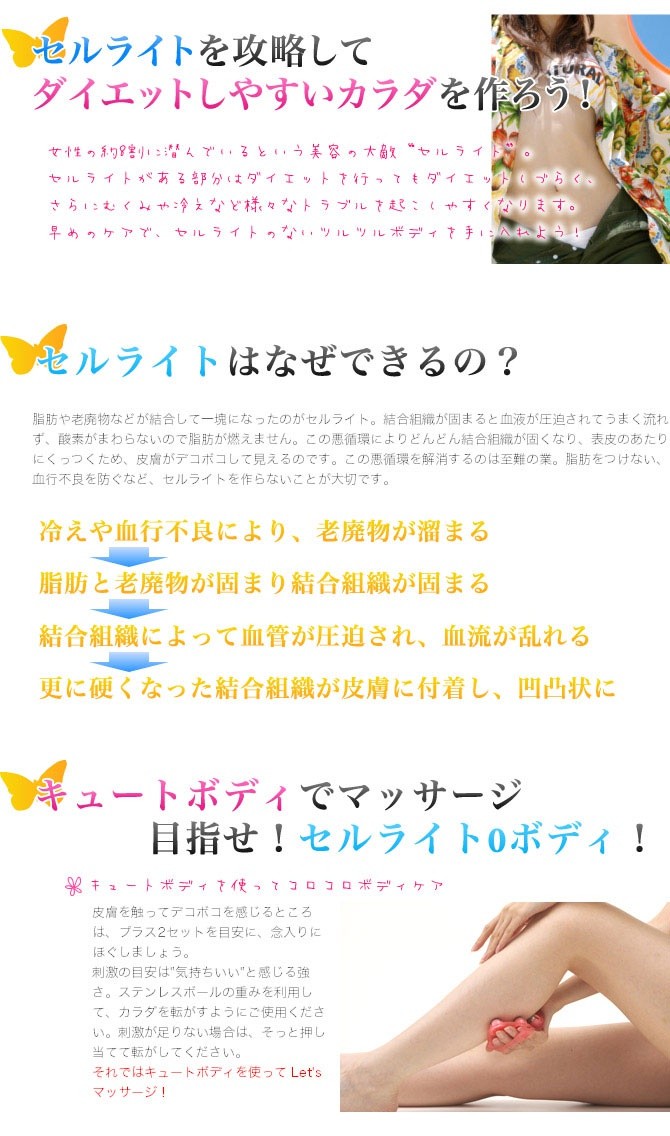 キュートボディ コーラル ピンク ボディケア