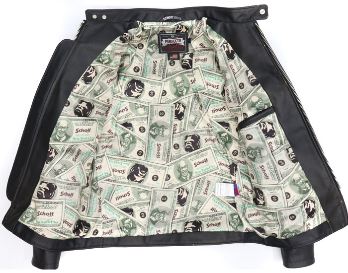 Schott コットンカフェレーサー ジャケット Schott N.Y.C ショット 659US カフェレーサージャケット 茶芯
