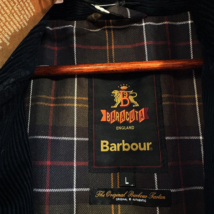 Barbour（バブアー） MWX2475 《 × BARACUTA 》 Tyne Waxed Car Coat