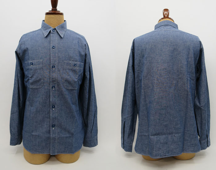 BUZZ RICKSON'S BR25995 バズリクソンズ BLUE CHAMBRAY WORK SHIRT