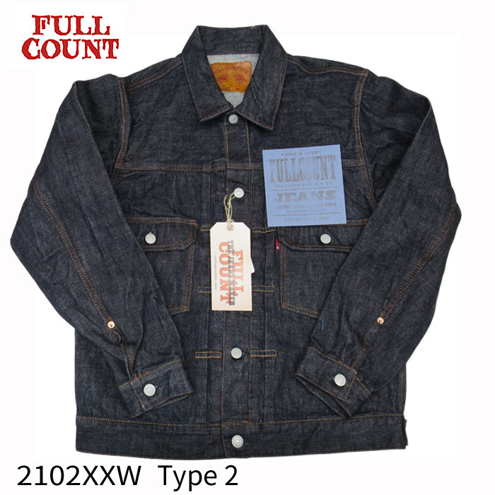 FULL COUNT [ Type 2 Denim Jacket Heavy Oz (One Wash)] [ フルカウント 2nd 15.5oz ]  フルカウント セカンド 2102XXW ヘビーオンス : fullcount-2102xxw : GMMSTORE - 通販 -  Yahoo!ショッピング