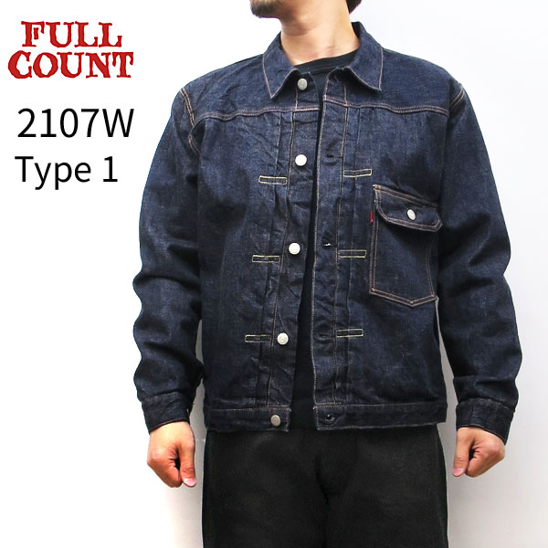 FULLCOUNT 2107W Type 1 Denim Jacket (One Wash) フルカウント 1st